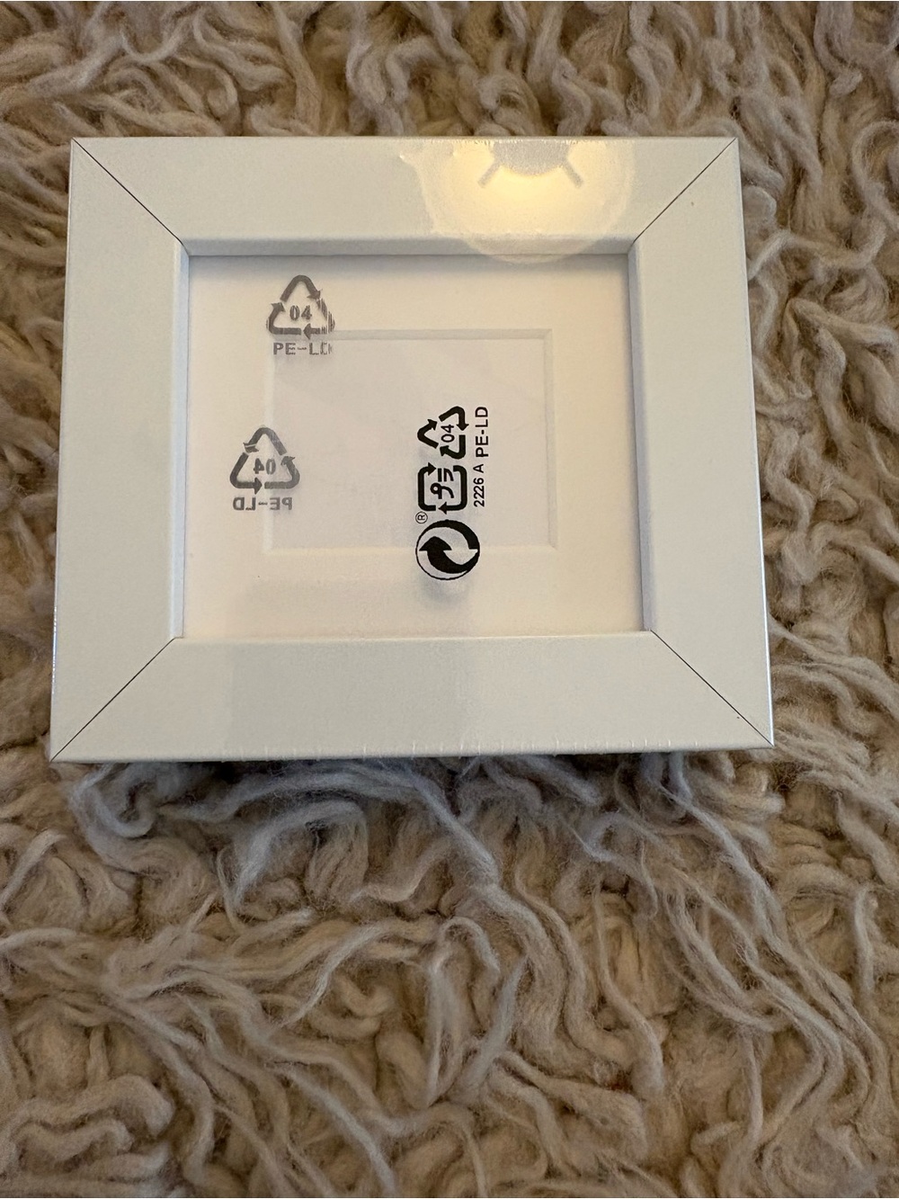 IKEA Tysslinge 3 1/2 X 3 1/4 White Picture Frame.